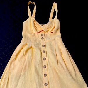 Tangerine colored dress